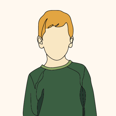 Anonieme illustratie van een jongen